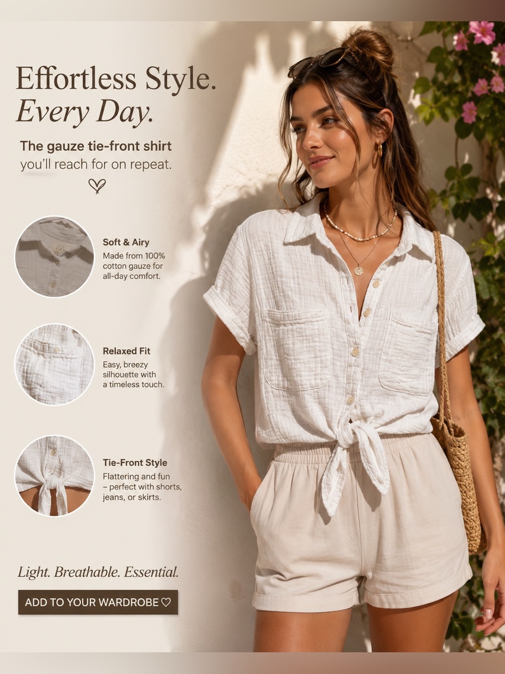 Thread & Supply White Button-Down Shirt